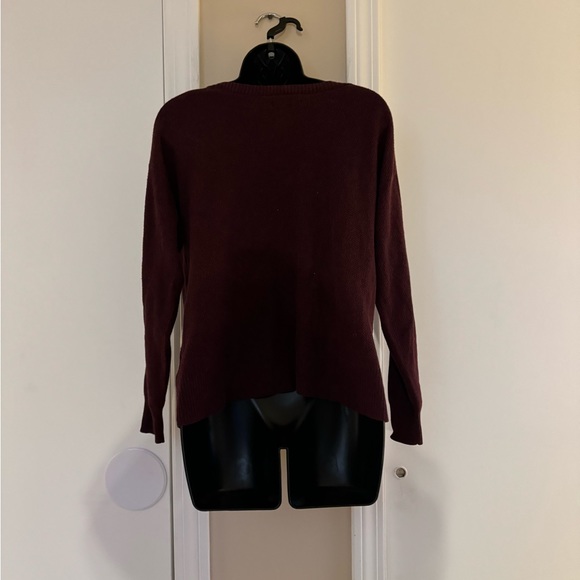 American Eagle Burgundy Crewneck Sweater Size M - Picture 2 of 8